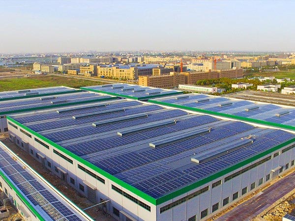 Zhejiang distributed power station polycrystalline double glass porcelain white module project case