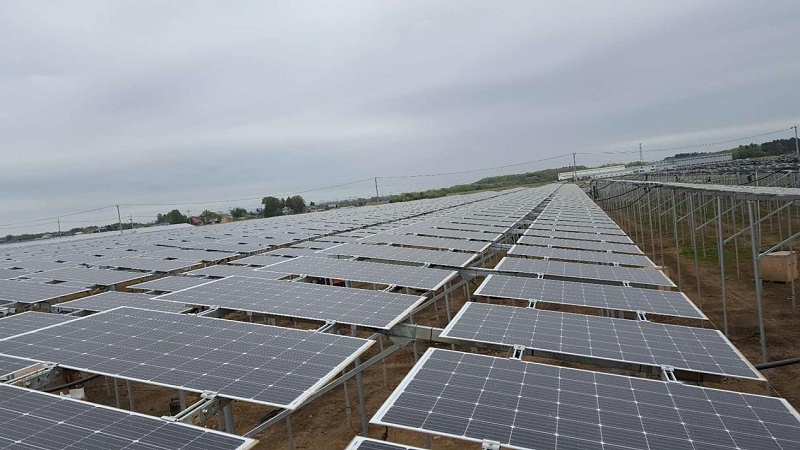 Japan double-sided double-glass ground power station